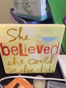 she believed