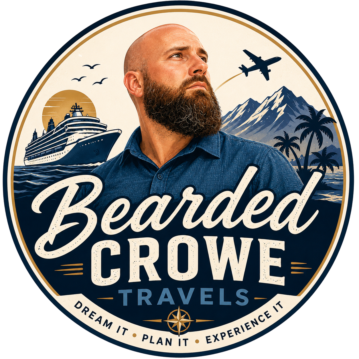 Bearded Crowe Travels logo